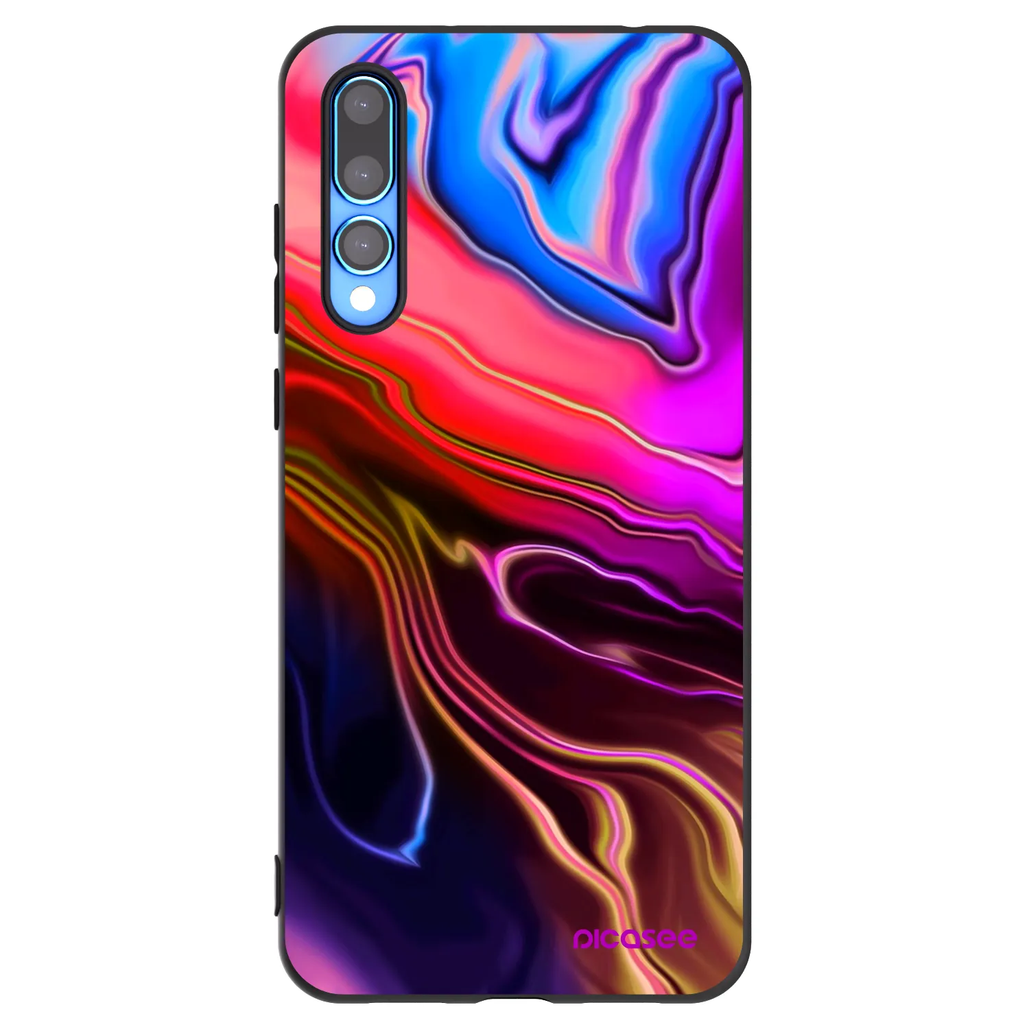 Picasee crna silikonska maskica za Huawei P20 Pro - Electric