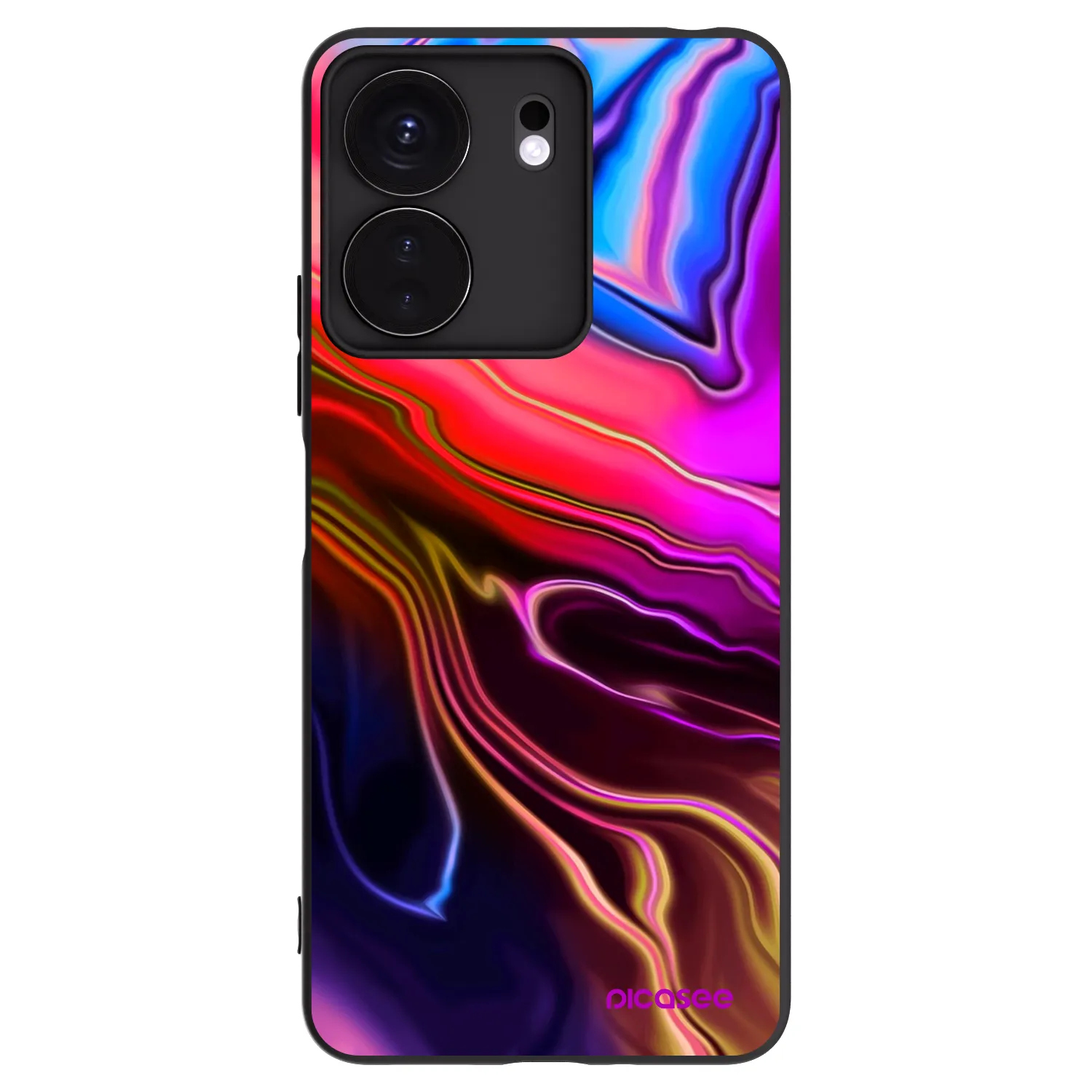 Picasee crna silikonska maskica za Xiaomi Redmi 13C 4G - Electric
