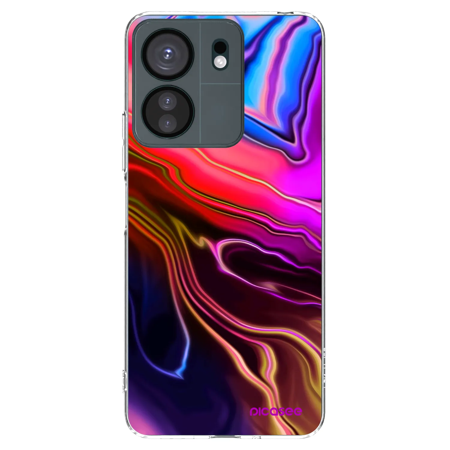 Picasee silikonska prozirna maskica za Xiaomi Redmi 13C 4G - Electric