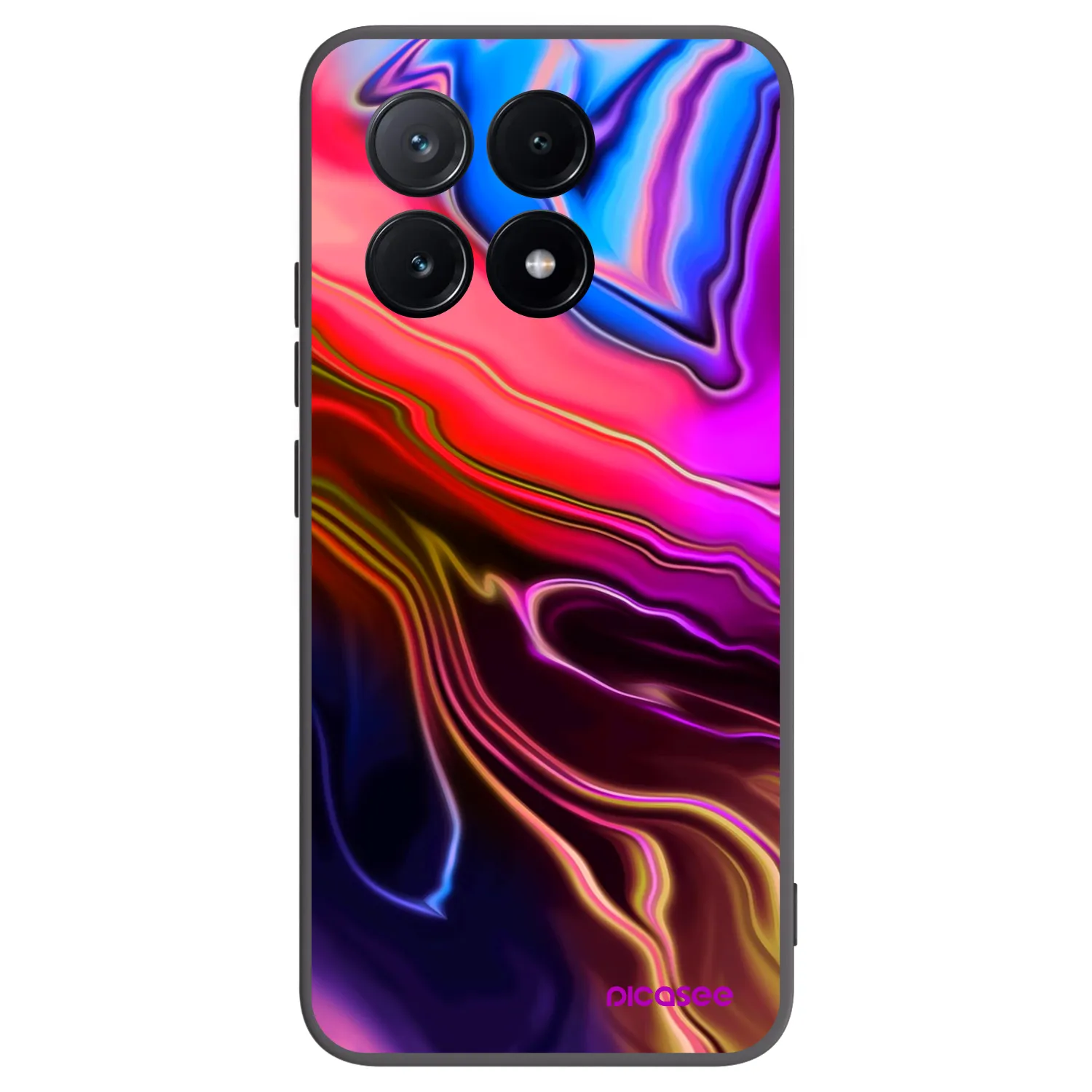 Picasee crna silikonska maskica za Xiaomi Poco X6 Pro - Electric