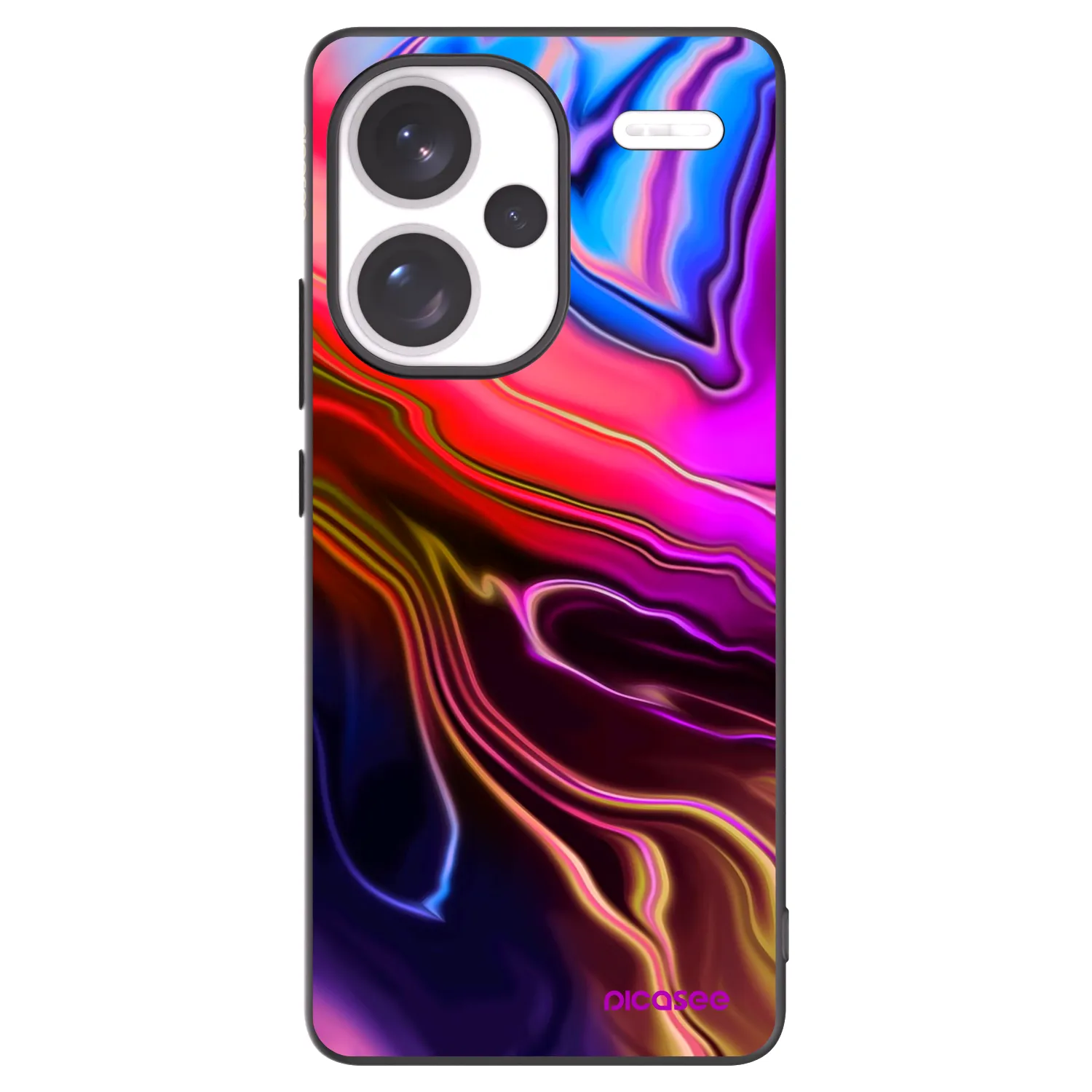 Picasee crna silikonska maskica za Xiaomi Redmi Note 13 Pro+ 5G - Electric