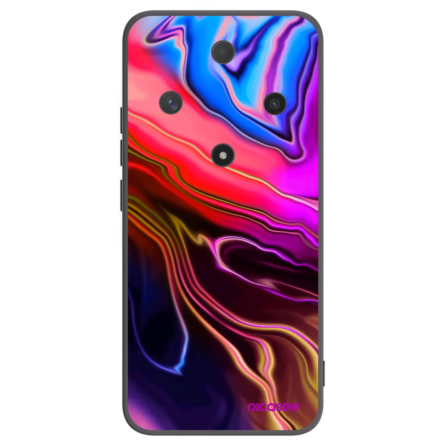 Picasee crna silikonska maskica za Honor Magic6 Lite 5G - Electric