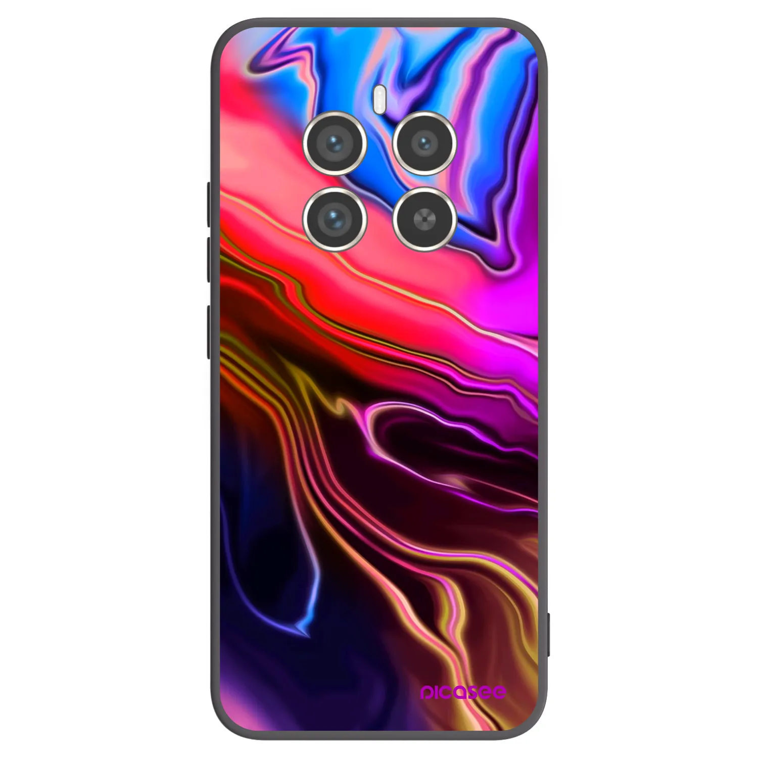 Picasee crna silikonska maskica za Realme 12 Pro 5G - Electric