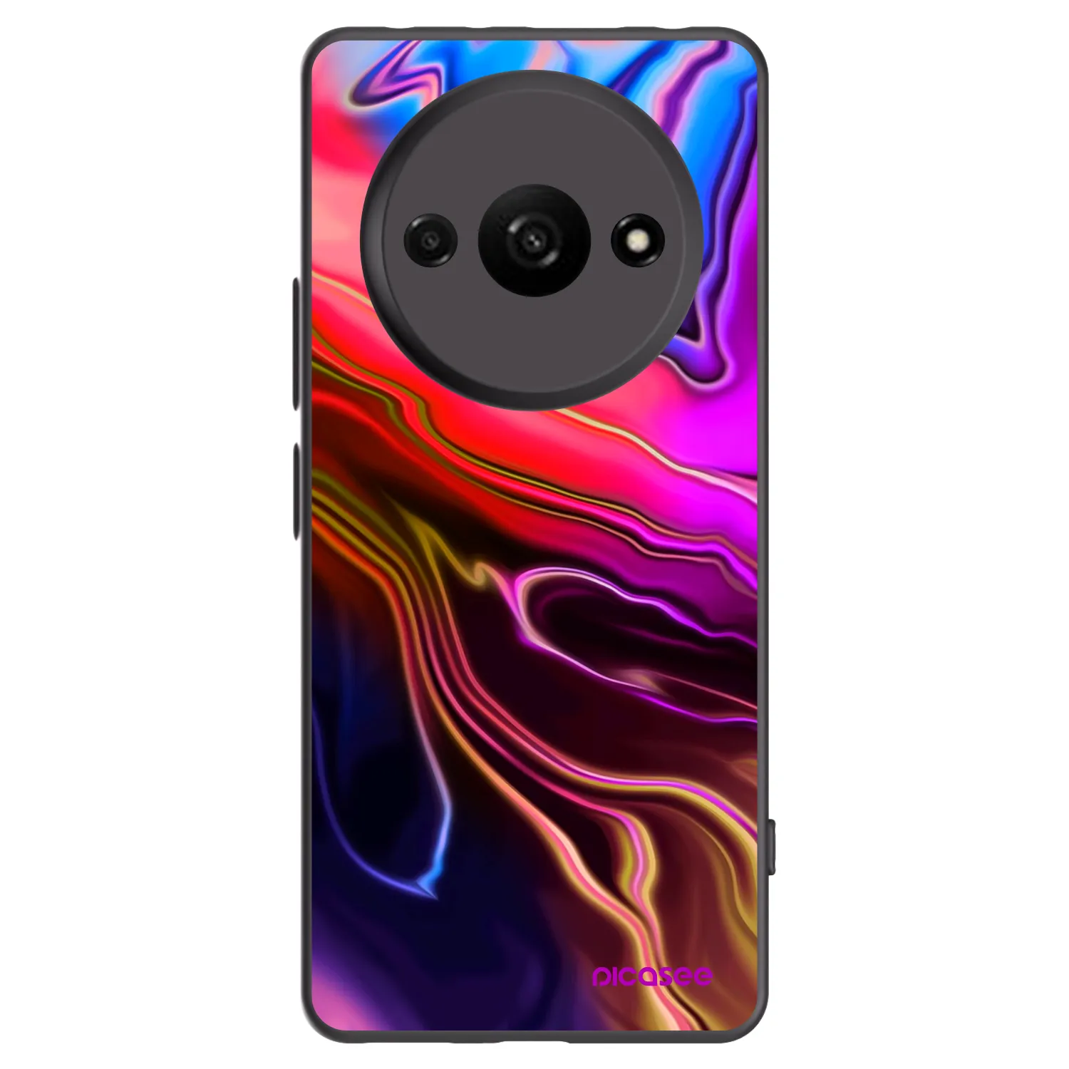 Picasee crna silikonska maskica za Xiaomi Redmi A3 - Electric