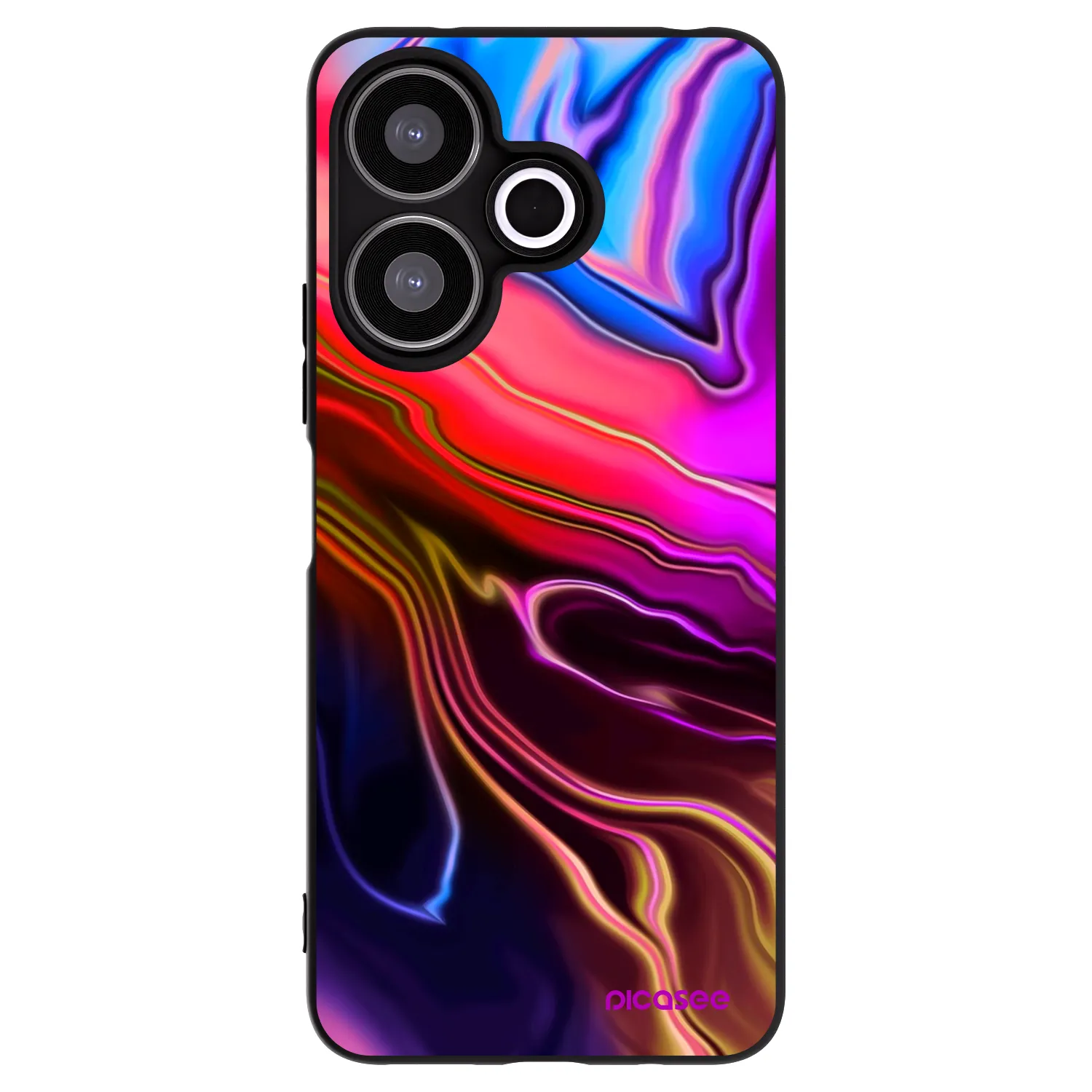 Picasee crna silikonska maskica za Xiaomi Redmi 13 4G - Electric