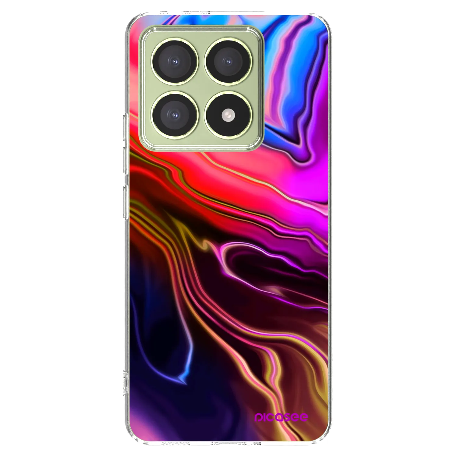 Picasee silikonska prozirna maskica za Xiaomi 14T - Electric