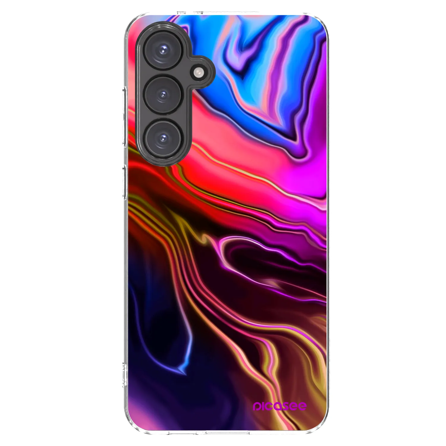 Picasee silikonska prozirna maskica za Samsung Galaxy S24 FE S721B - Electric