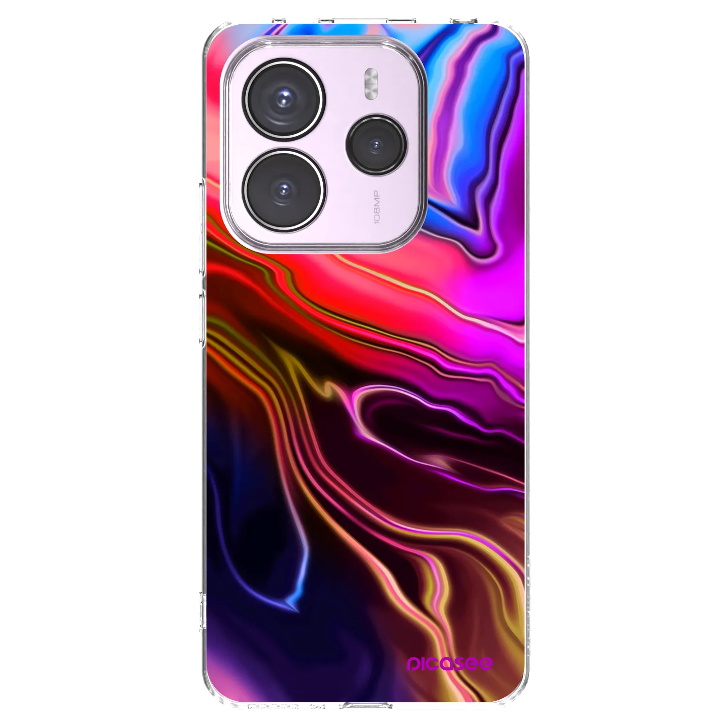 Picasee silikonska prozirna maskica za Xiaomi Redmi Note 14 5G - Electric