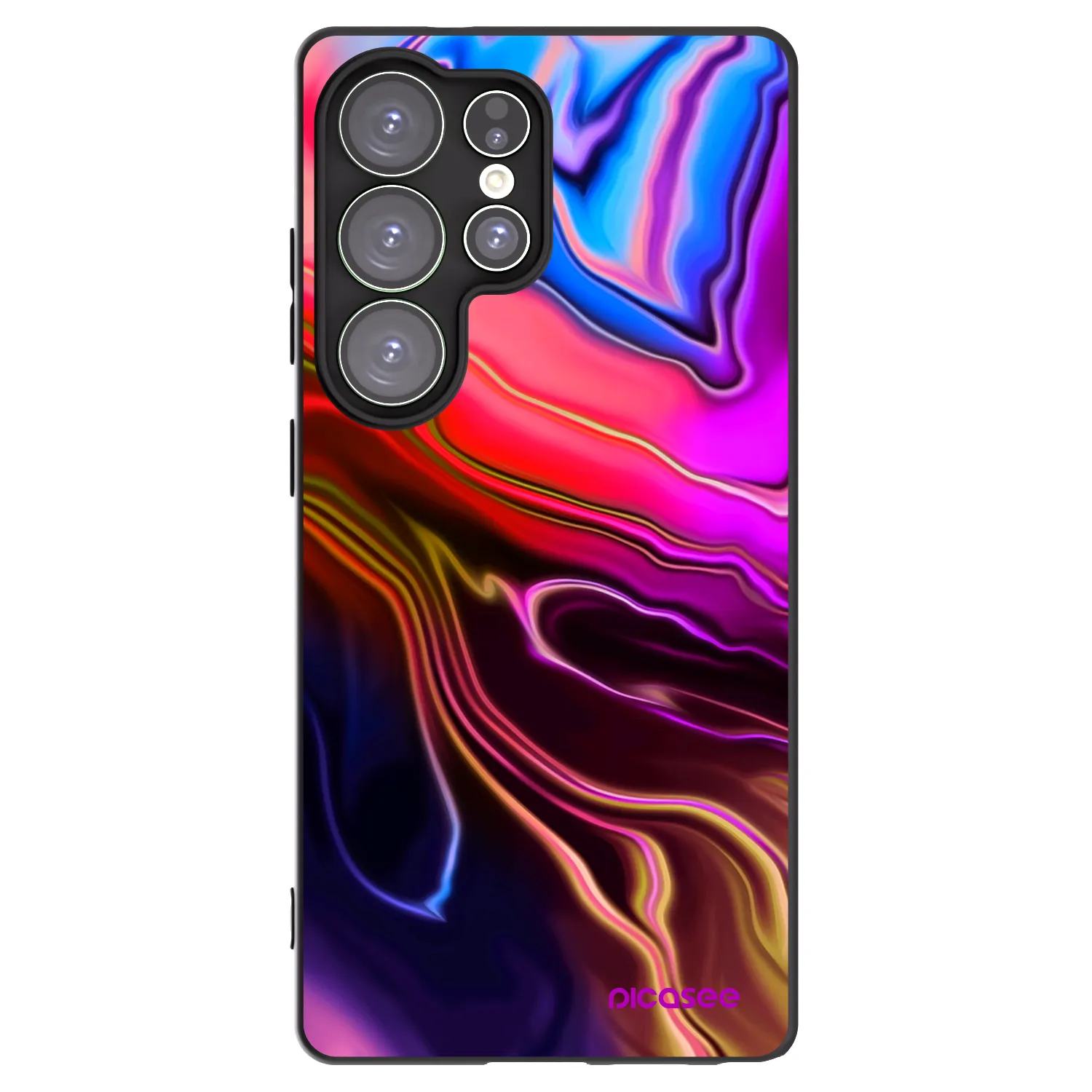 Picasee crna silikonska maskica za Samsung Galaxy S25 Ultra 5G - Electric