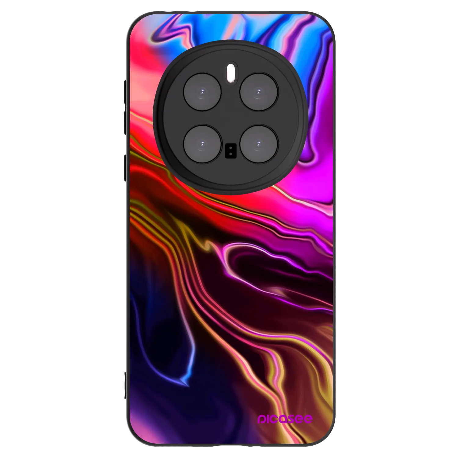 Picasee crna silikonska maskica za Honor Magic7 Pro 5G - Electric