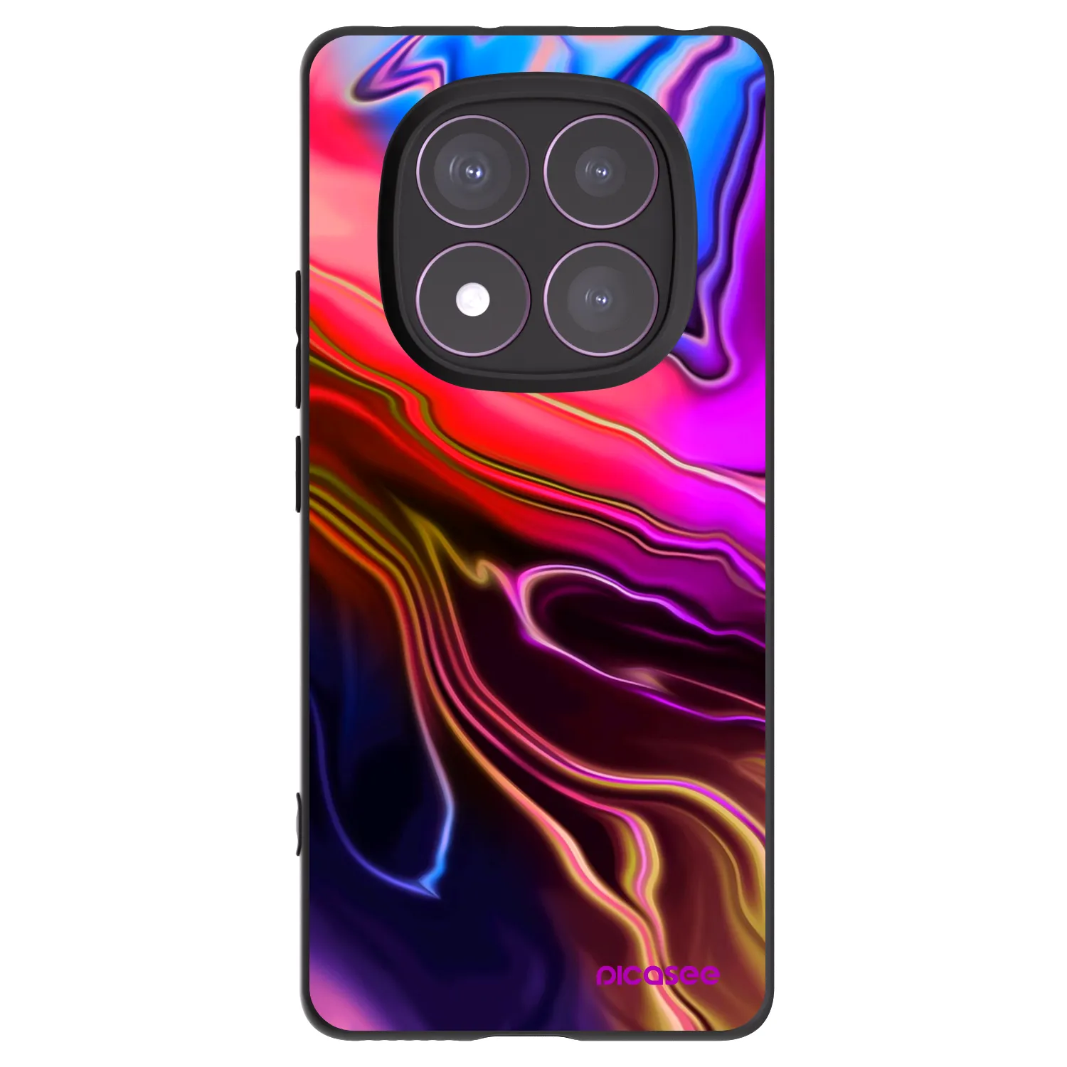 Picasee crna silikonska maskica za Xiaomi Redmi Note 14 Pro 4G - Electric