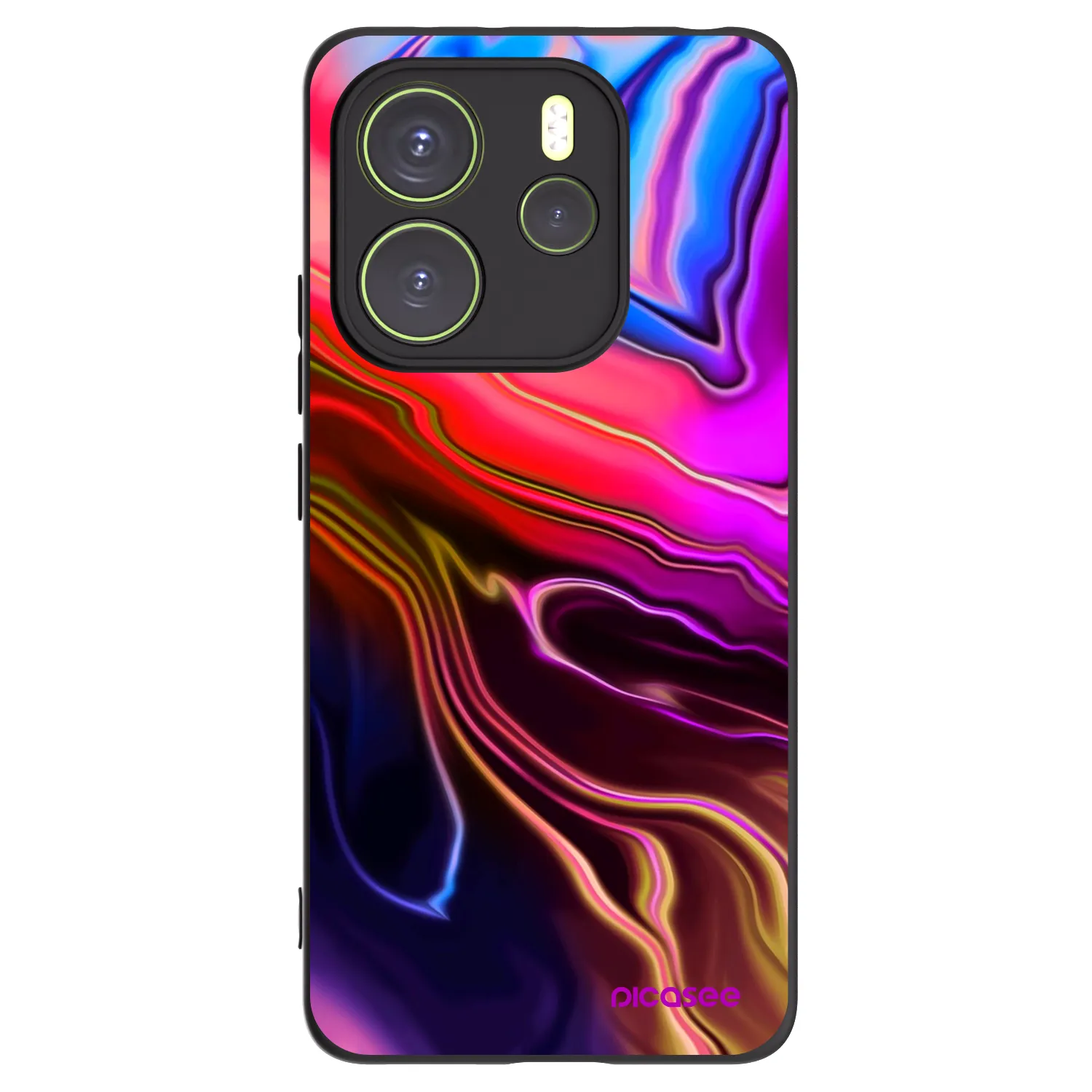 Picasee crna silikonska maskica za Xiaomi Redmi Note 14 4G - Electric