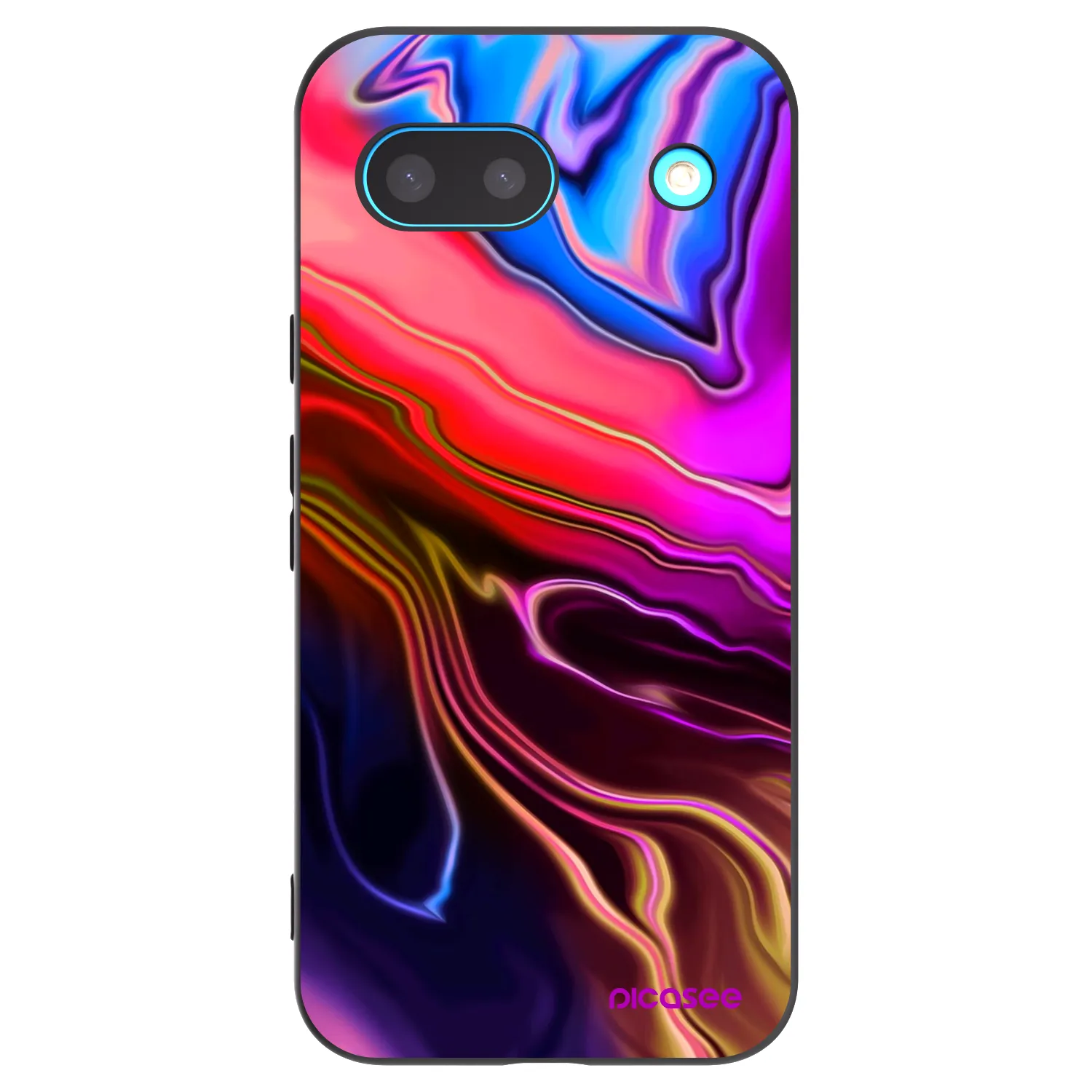 Picasee crna silikonska maskica za Google Pixel 8 - Electric