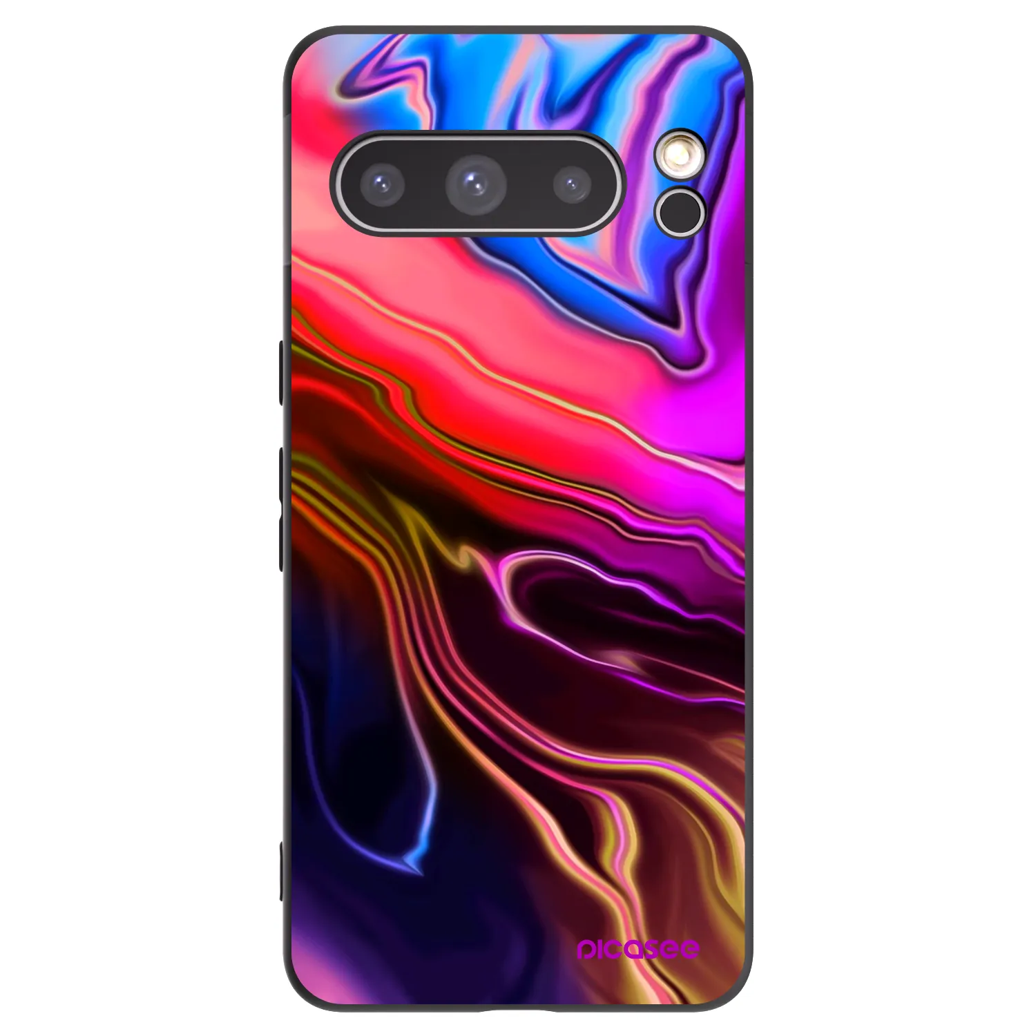 Picasee crna silikonska maskica za Google Pixel 8 Pro - Electric