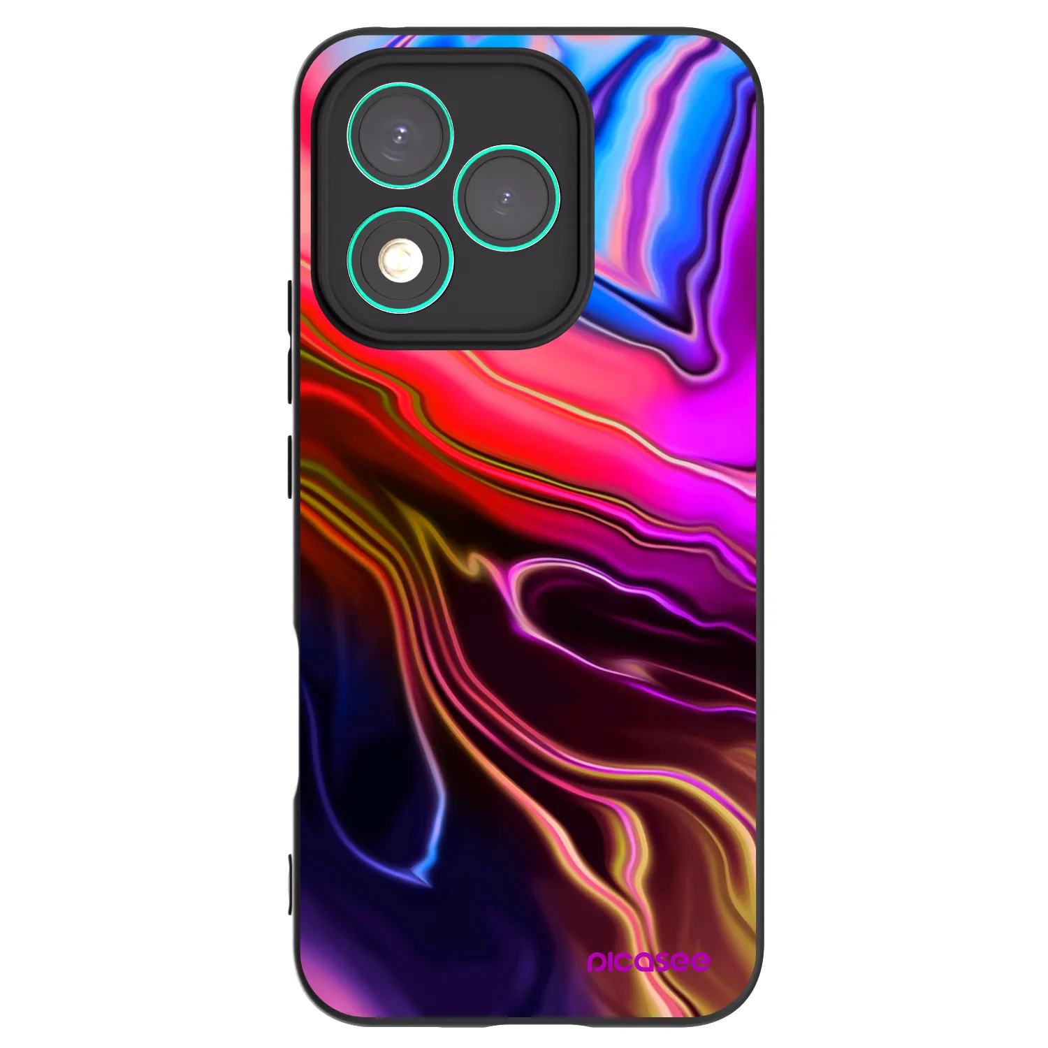 Picasee crna silikonska maskica za Honor 400 Lite 5G - Electric