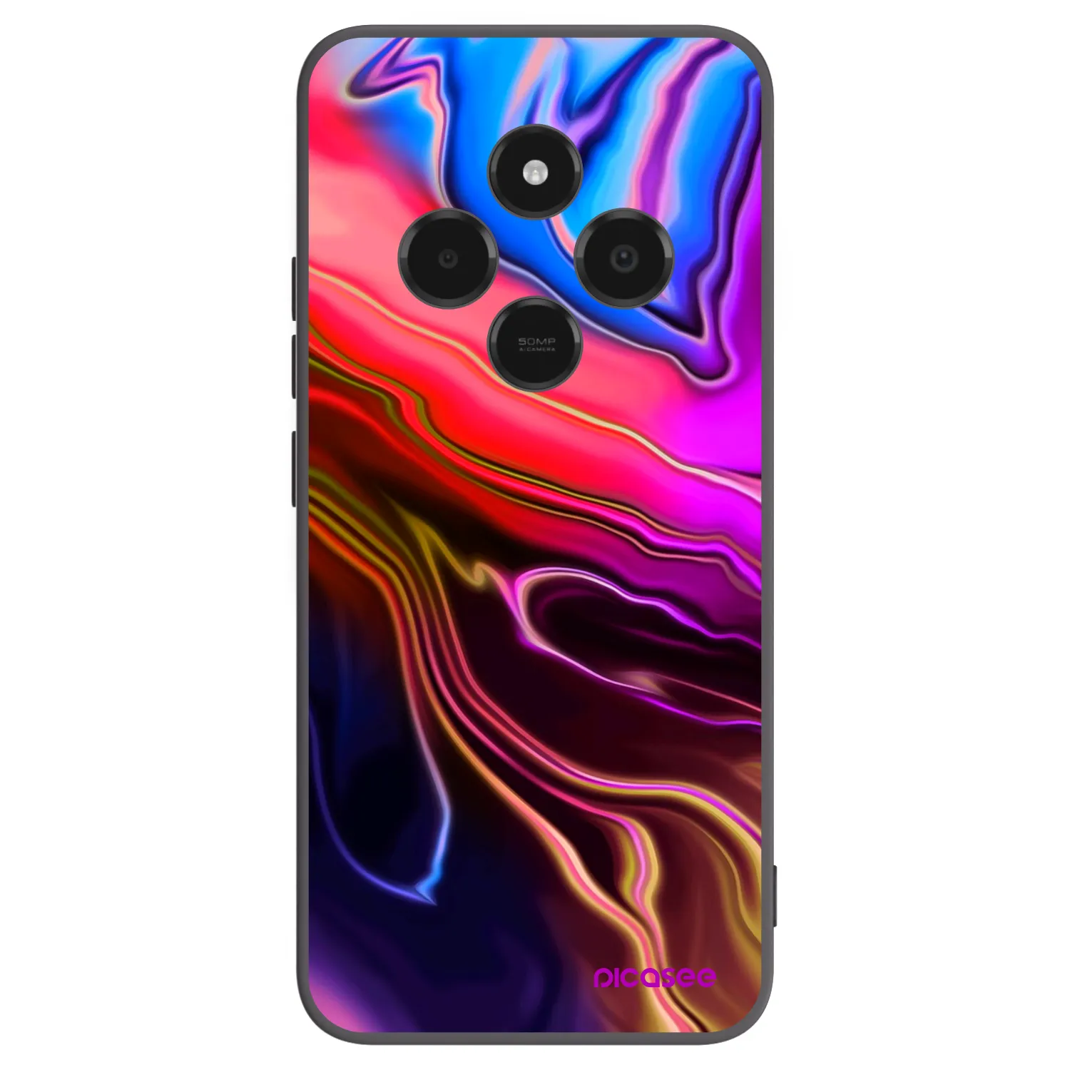 Picasee crna silikonska maskica za Xiaomi Poco C75 - Electric