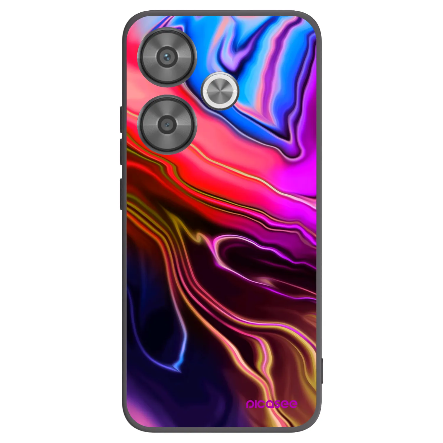 Picasee crna silikonska maskica za Xiaomi Poco F6 - Electric