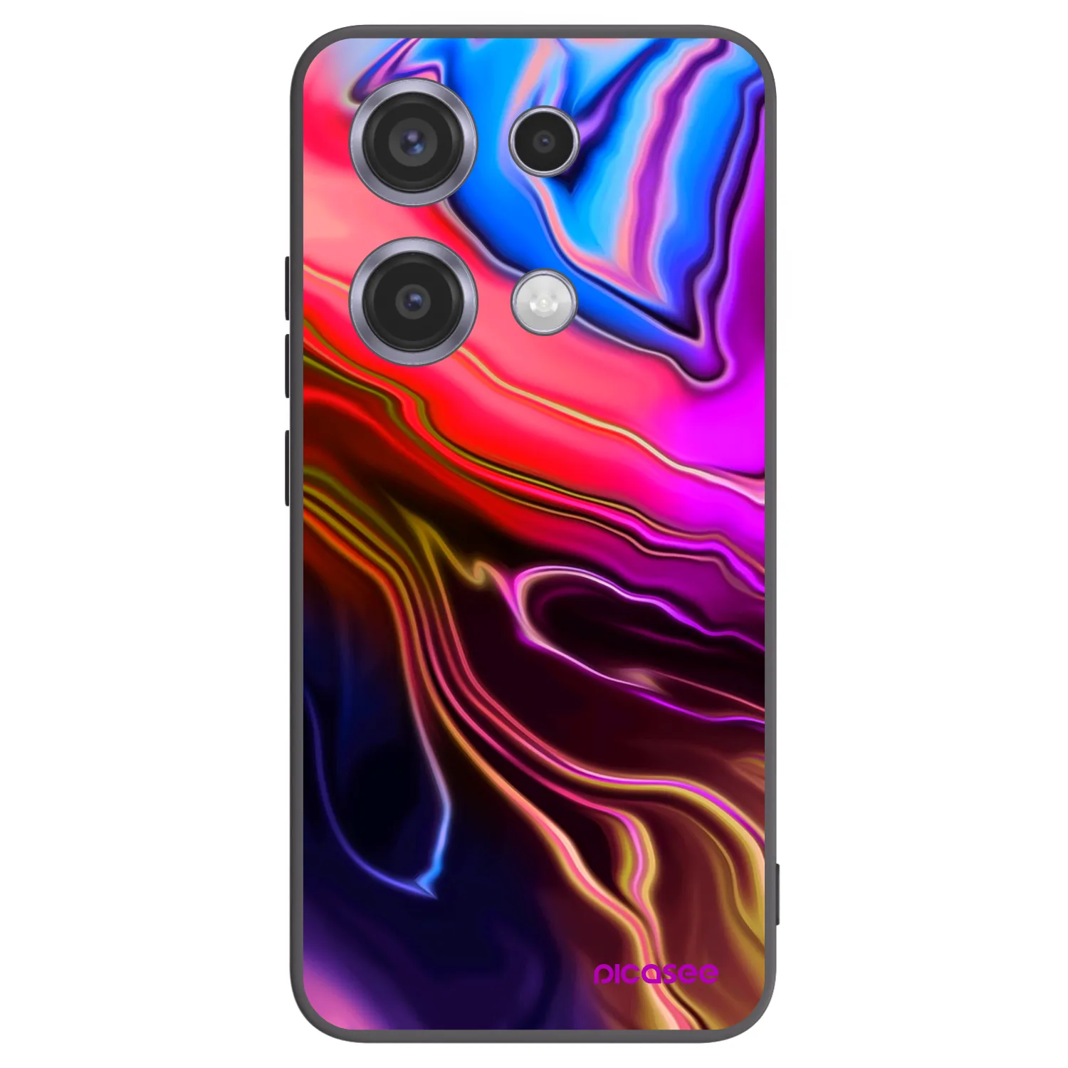 Picasee crna silikonska maskica za Xiaomi Redmi Note 14S - Electric