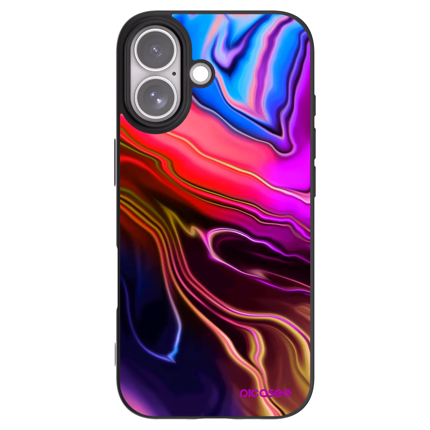Picasee crna silikonska maskica za Apple iPhone 17 - Electric