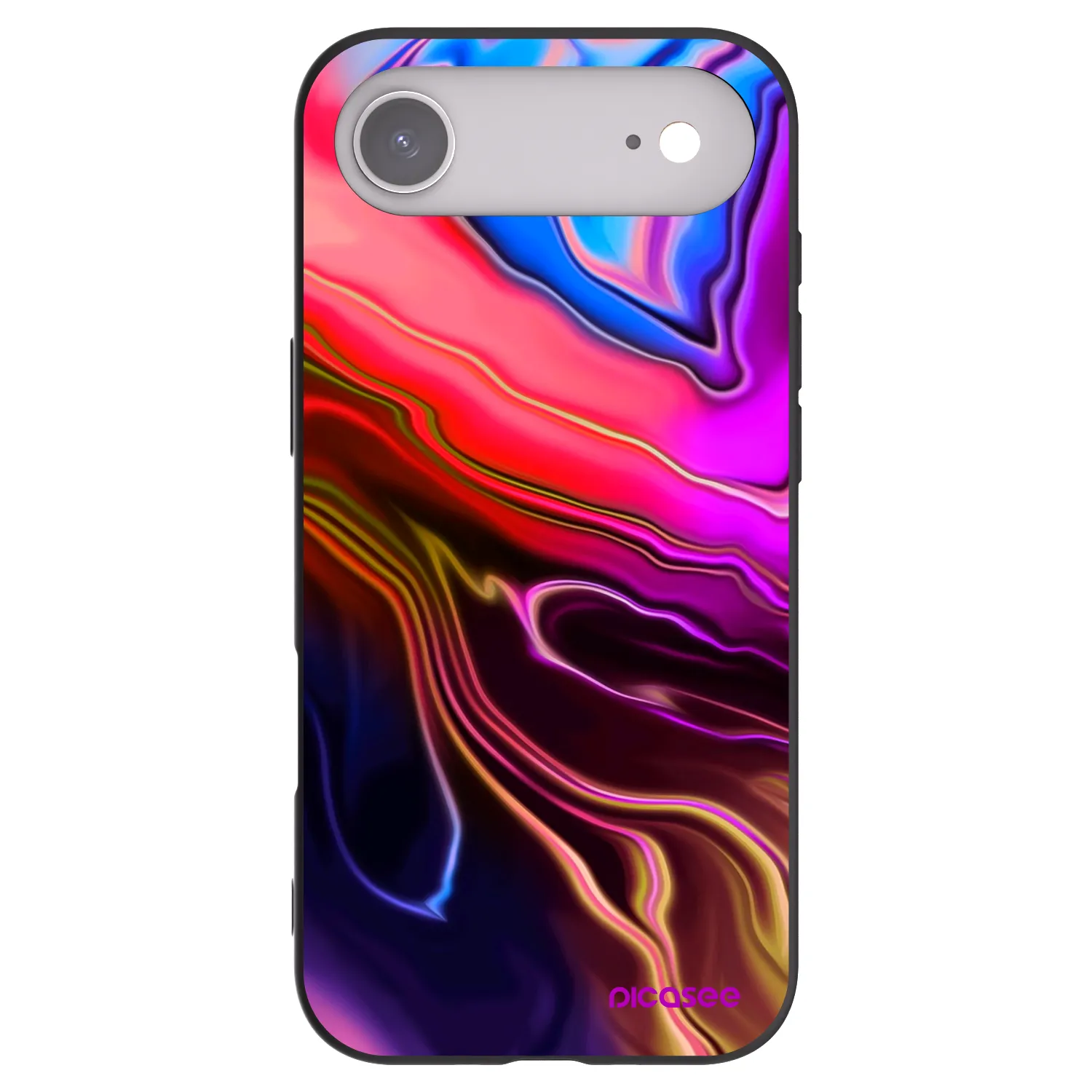 Picasee crna silikonska maskica za Apple iPhone Air - Electric