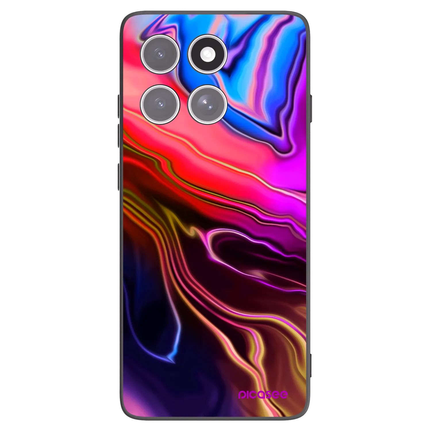 Picasee crna silikonska maskica za Motorola Edge 60 Pro - Electric