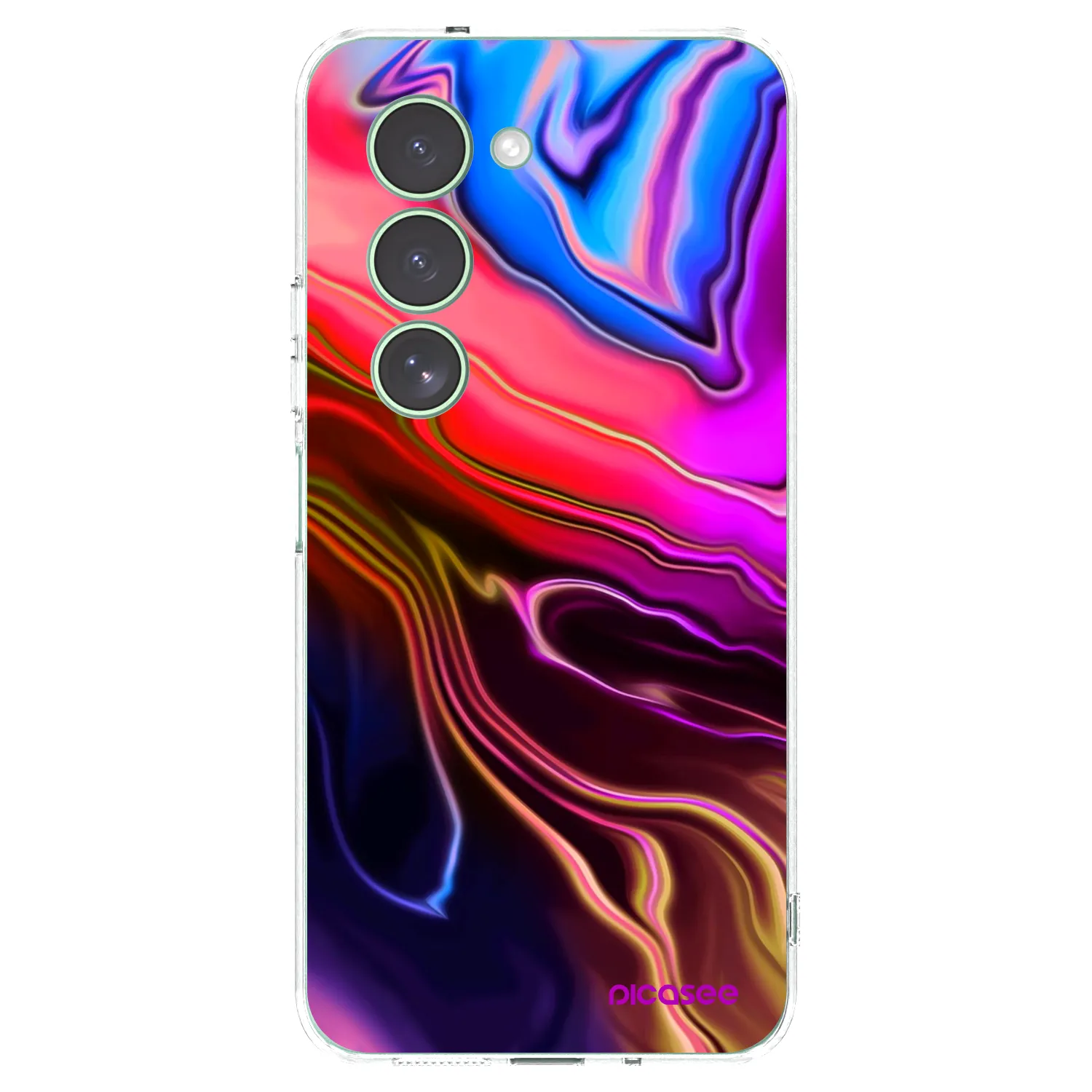 Picasee silikonska prozirna maskica za Xiaomi Redmi 15 5G - Electric