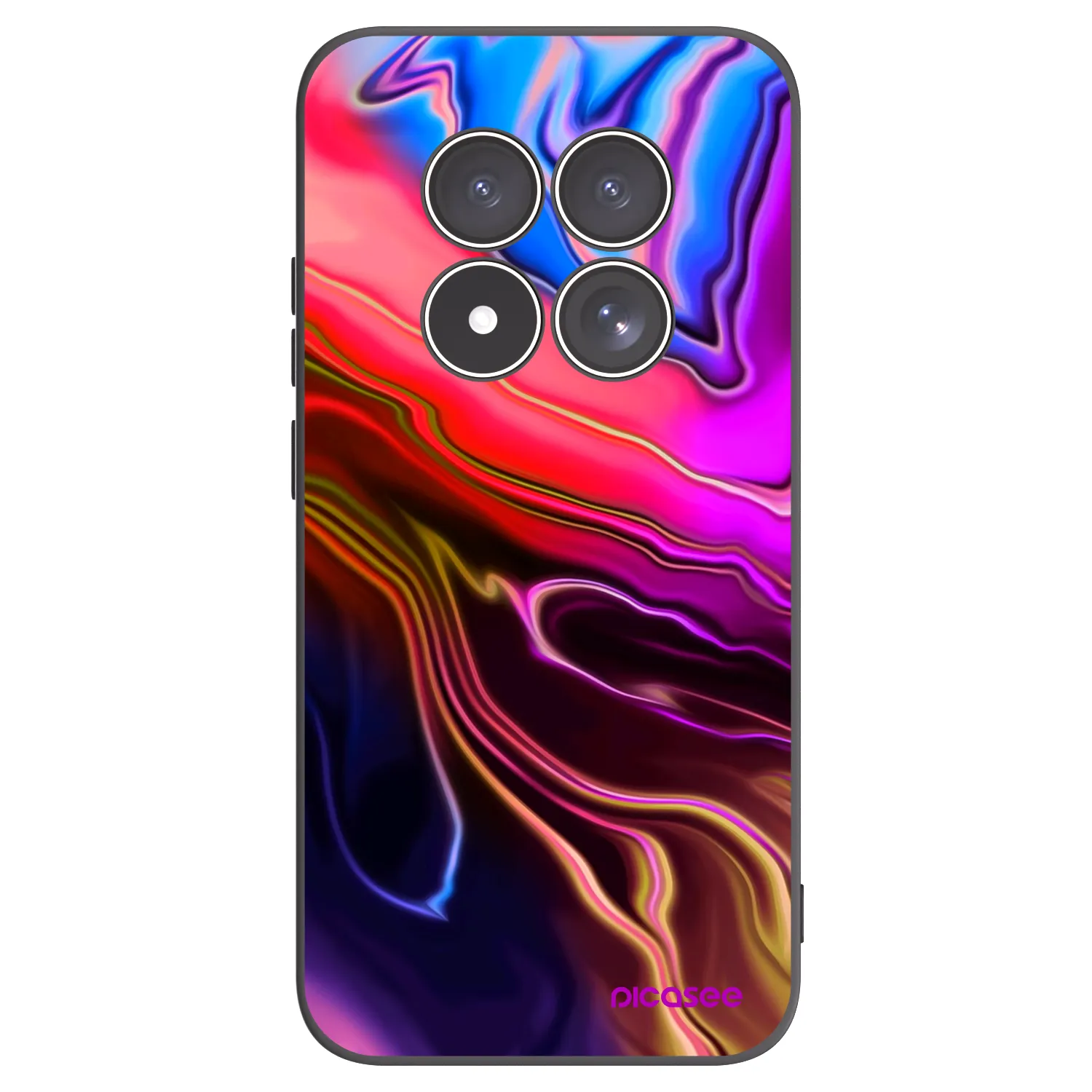 Picasee crna silikonska maskica za Xiaomi Redmi Note 15 Pro 4G - Electric