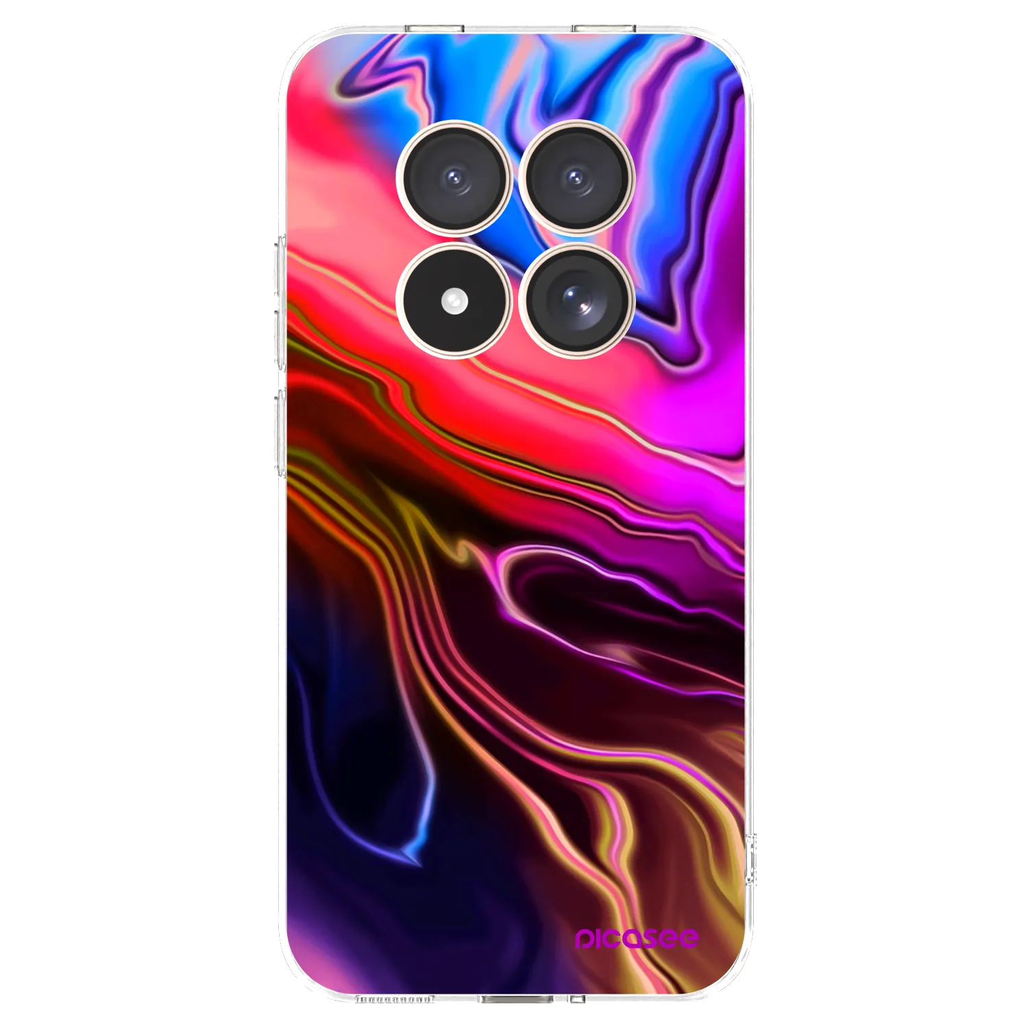Picasee silikonska prozirna maskica za Xiaomi Redmi Note 15 Pro 4G - Electric