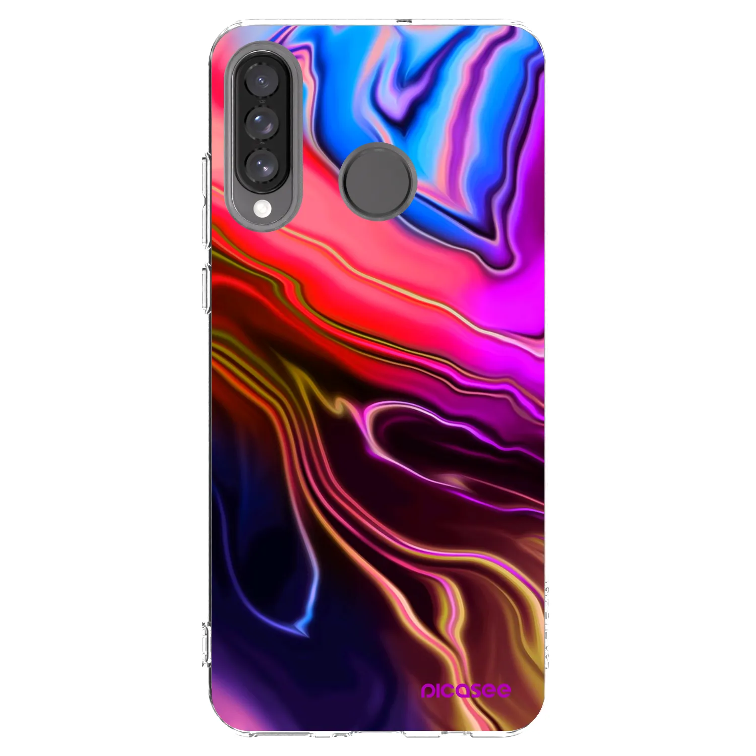 Picasee silikonska prozirna maskica za Huawei P30 Lite - Electric