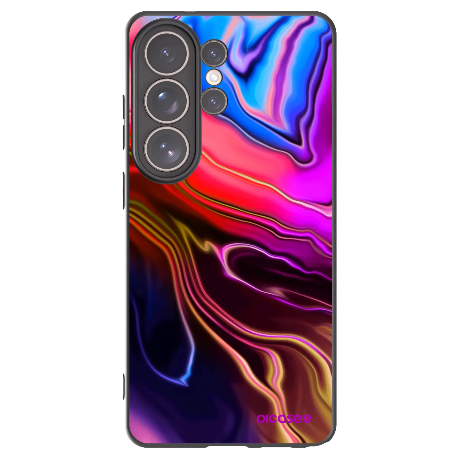 Picasee crna silikonska maskica za Samsung Galaxy S26 Ultra - Electric