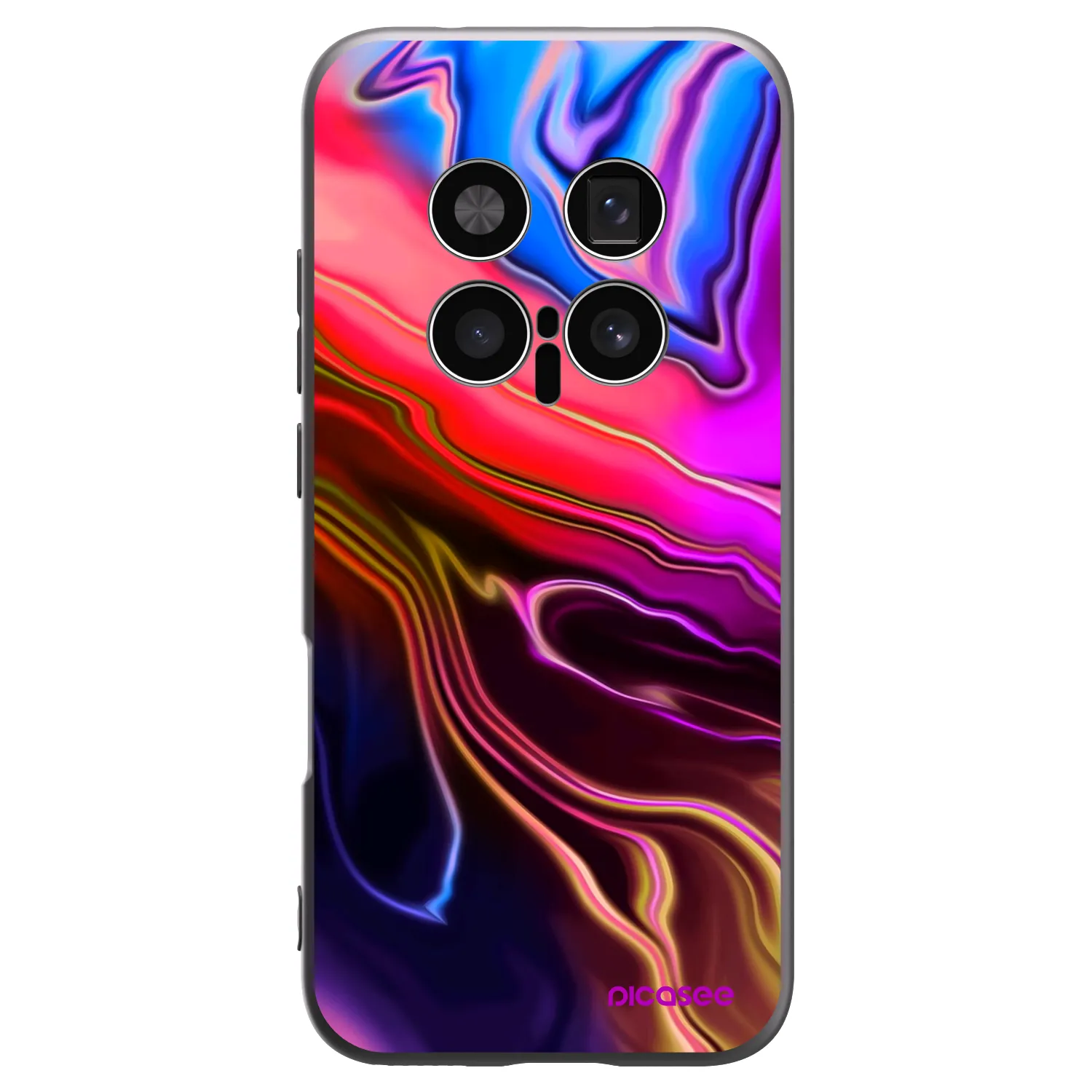 Picasee crna silikonska maskica za Honor Magic8 Pro 5G - Electric