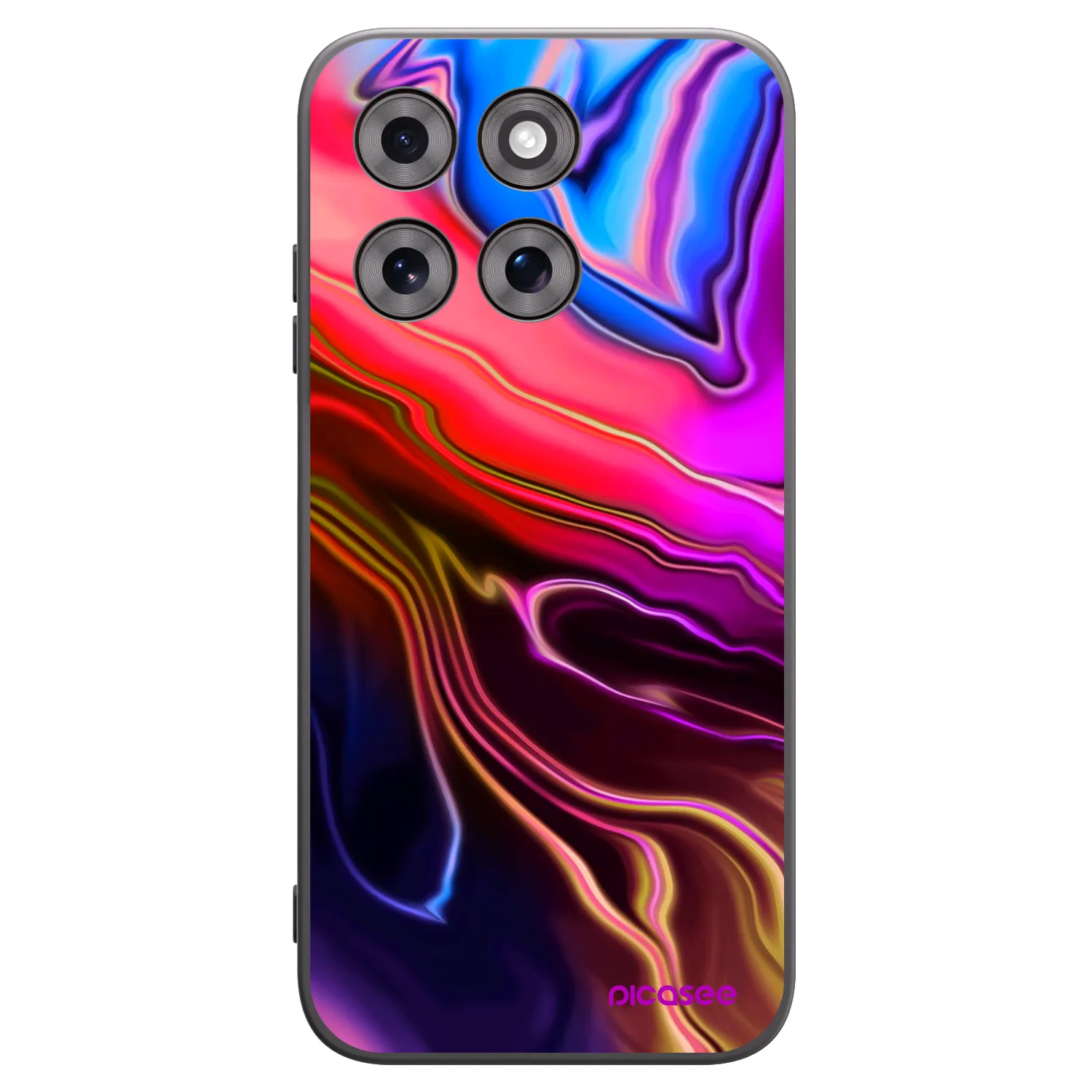 Picasee crna silikonska maskica za Motorola Moto G77 - Electric