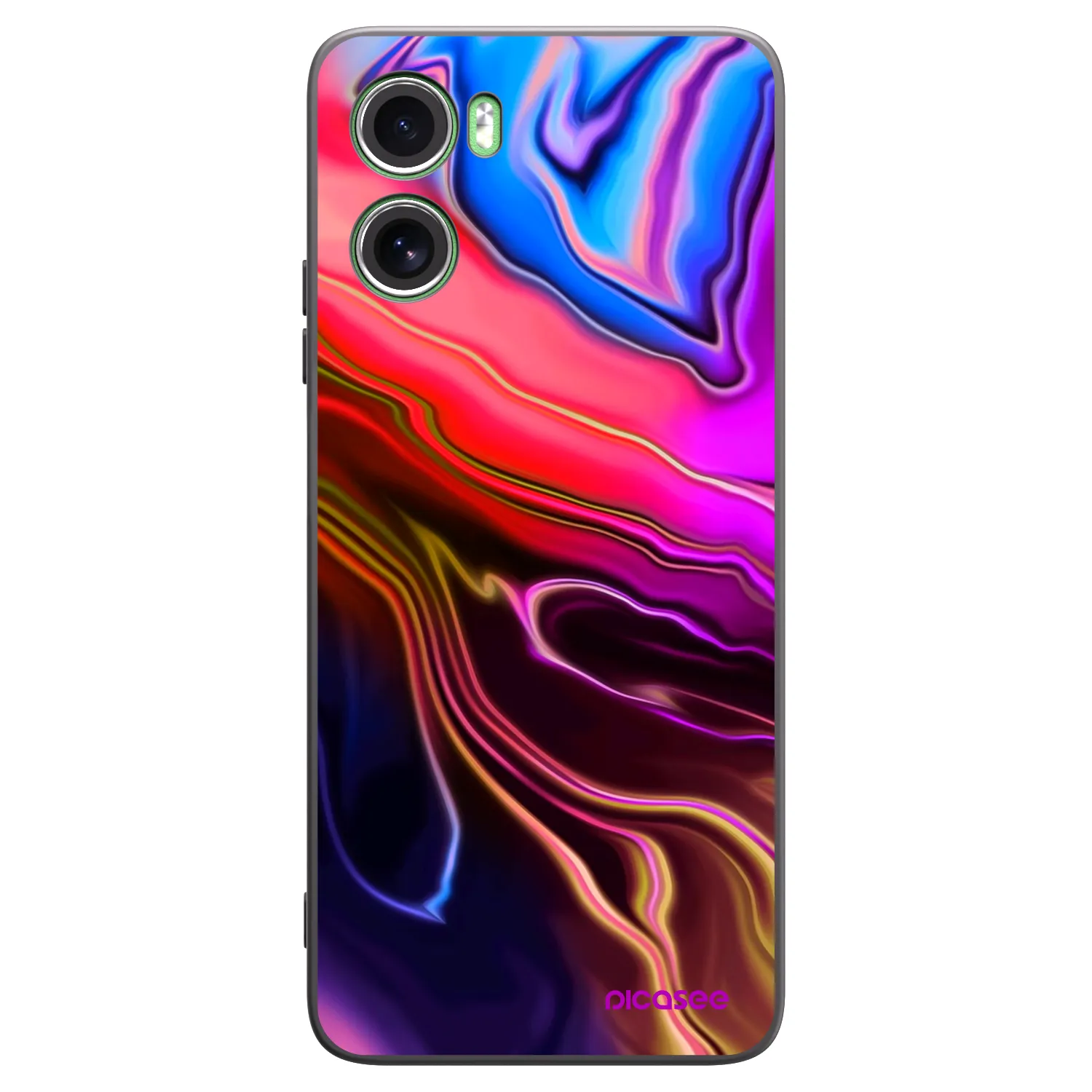 Picasee crna silikonska maskica za Motorola Moto G06 - Electric