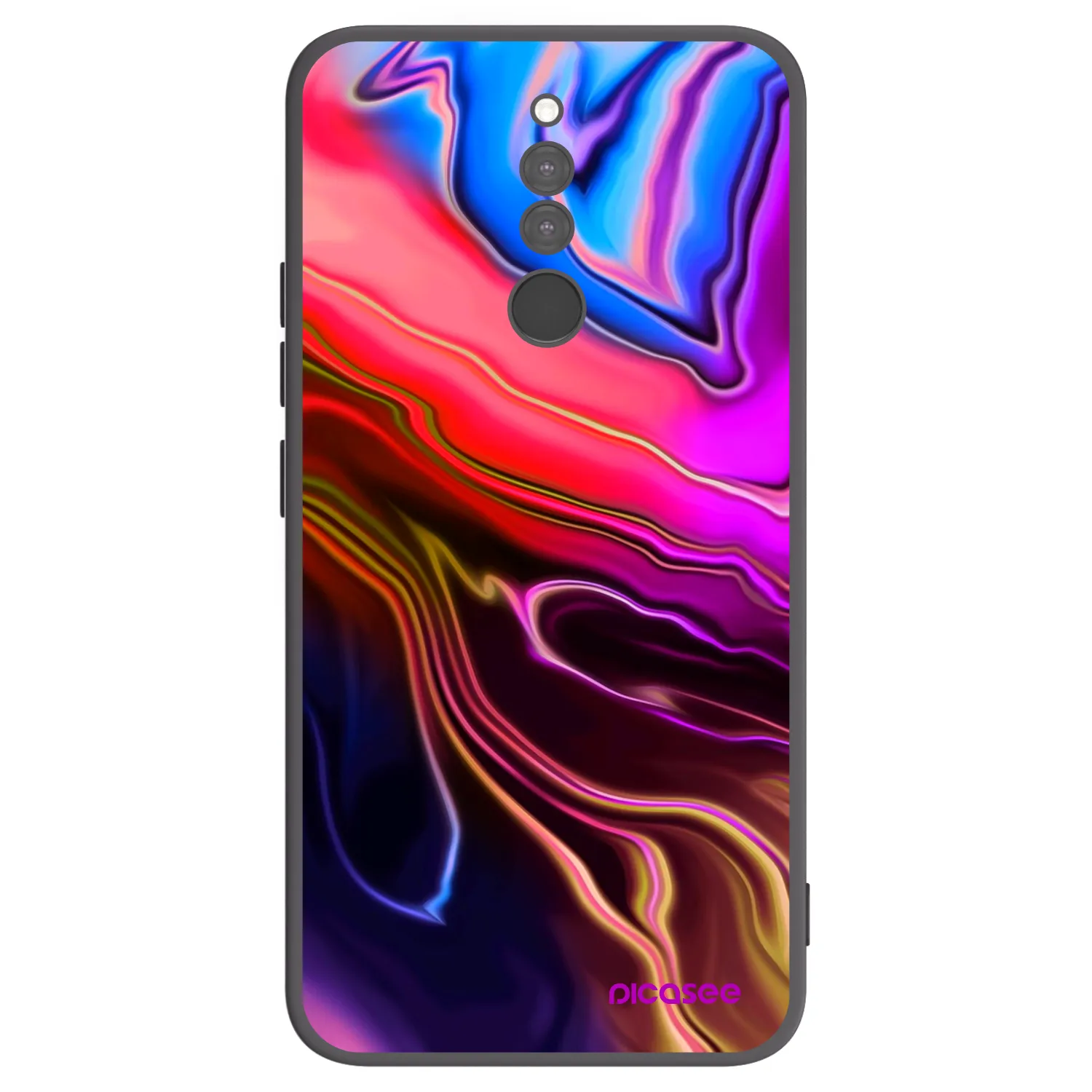 Picasee crna silikonska maskica za Xiaomi Redmi 8 - Electric