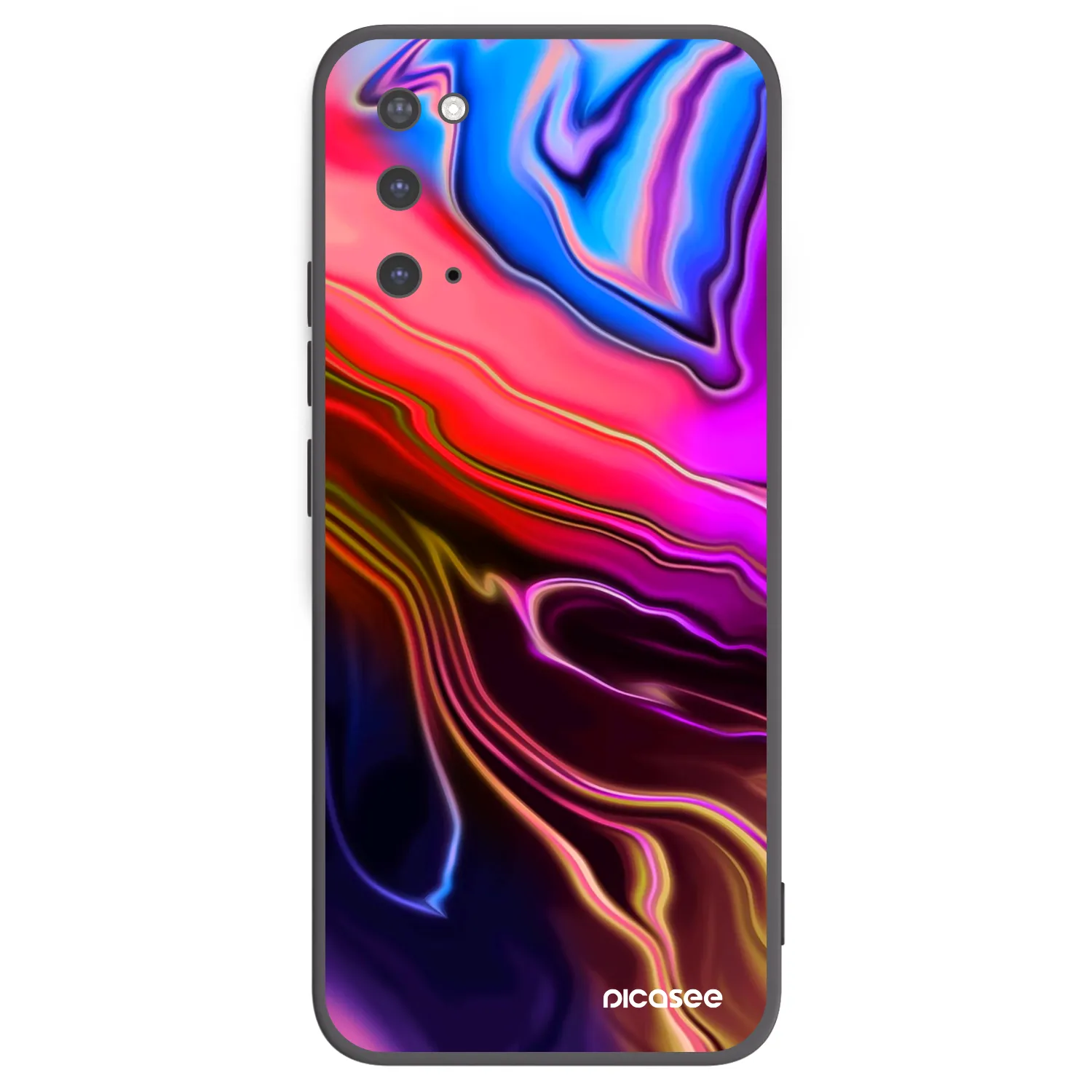 Picasee crna silikonska maskica za Samsung Galaxy S20 G980F - Electric