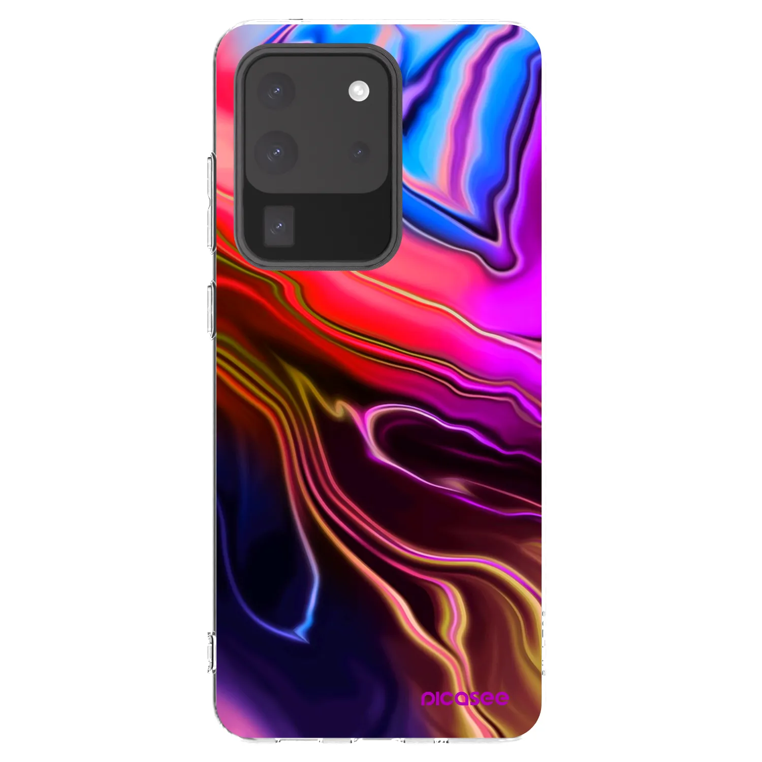 Picasee silikonska prozirna maskica za Samsung Galaxy S20 Ultra 5G G988F - Electric