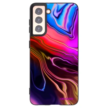 Picasee crna silikonska maskica za Samsung Galaxy S21 5G G991B - Electric