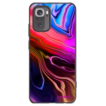 Picasee crna silikonska maskica za Xiaomi Redmi Note 10S - Electric