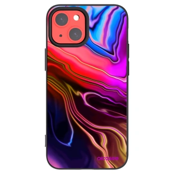 Picasee crna silikonska maskica za Apple iPhone 13 mini - Electric
