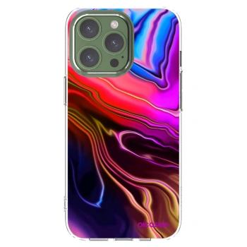 Picasee silikonska prozirna maskica za Apple iPhone 13 Pro - Electric