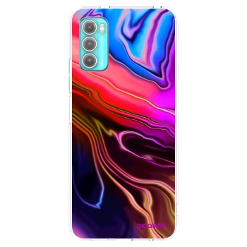 Picasee silikonska prozirna maskica za Motorola Moto G60 - Electric