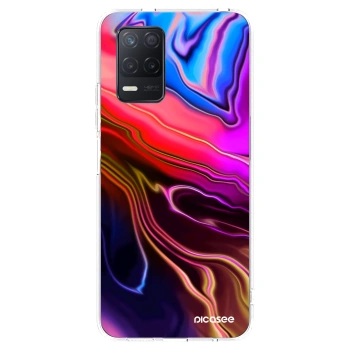 Picasee silikonska prozirna maskica za Realme 8 5G - Electric