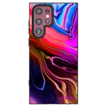 Picasee crna silikonska maskica za Samsung Galaxy S22 Ultra 5G - Electric