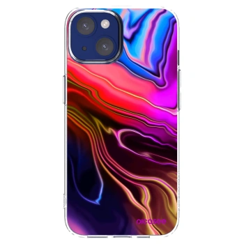 Picasee silikonska prozirna maskica za Apple iPhone 14 - Electric