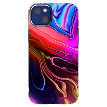 Picasee silikonska prozirna maskica za Apple iPhone 14 Plus - Electric