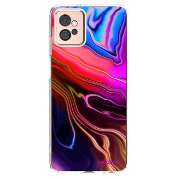 Picasee silikonska prozirna maskica za Motorola Moto G32 - Electric
