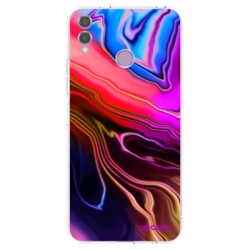 Picasee silikonska prozirna maskica za Honor 8X - Electric