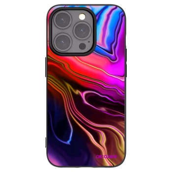 Picasee crna silikonska maskica za Apple iPhone 15 Pro - Electric