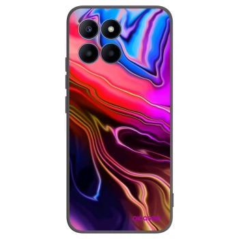 Picasee crna silikonska maskica za Honor 70 Lite - Electric