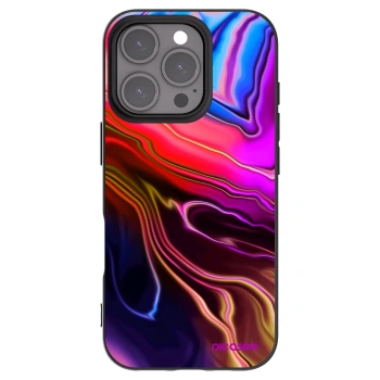 Picasee crna silikonska maskica za Apple iPhone 16 Pro - Electric